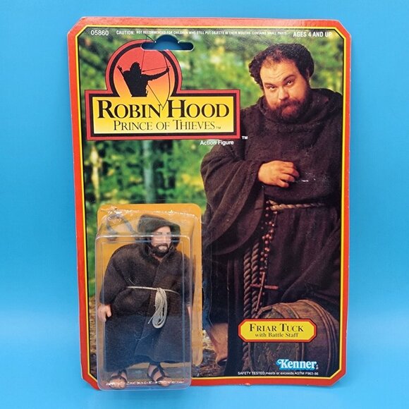 Friar Tuck Action Figure 1991 Kenner Robin Hood Prince of Thieves Kevin Costner - Picture 2 of 10